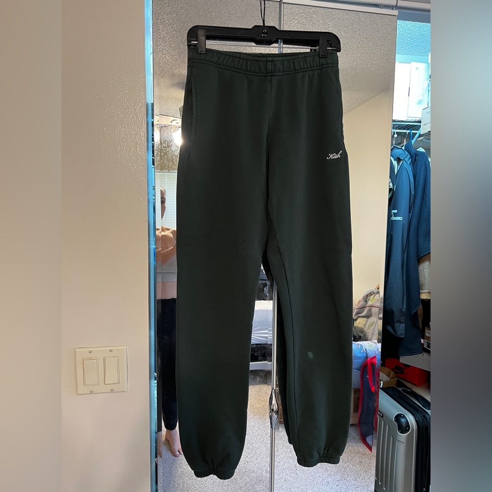 Women’s fitted Kith sweatpants szS perfect condition forest green